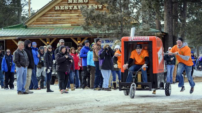 Annual 'Nemo 500' Outhouse Races