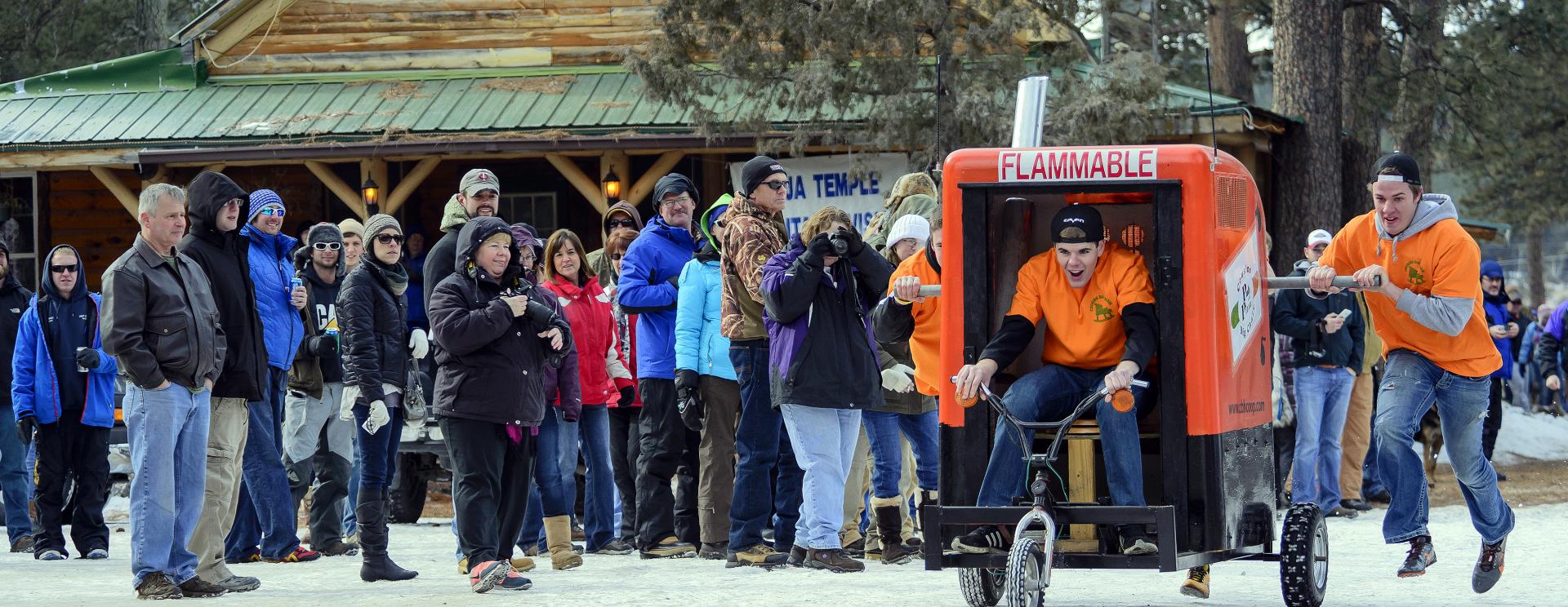 Annual 'Nemo 500' Outhouse Races